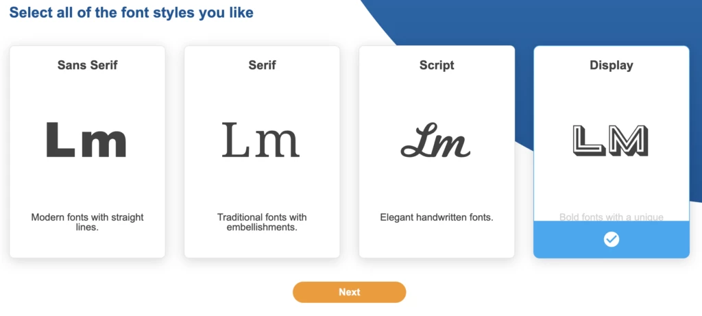 ロゴメーカー ステップ3