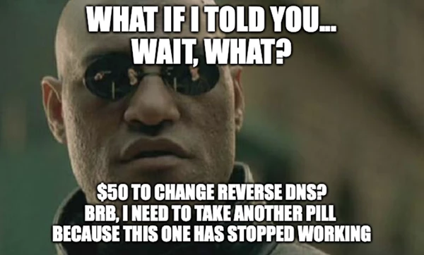 AT&T、逆DNSの更新に顧客に50ドルを請求