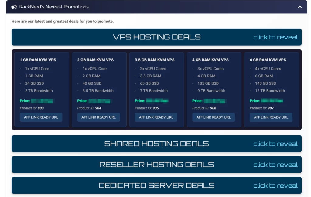 RackNerd オタクのように宣伝する