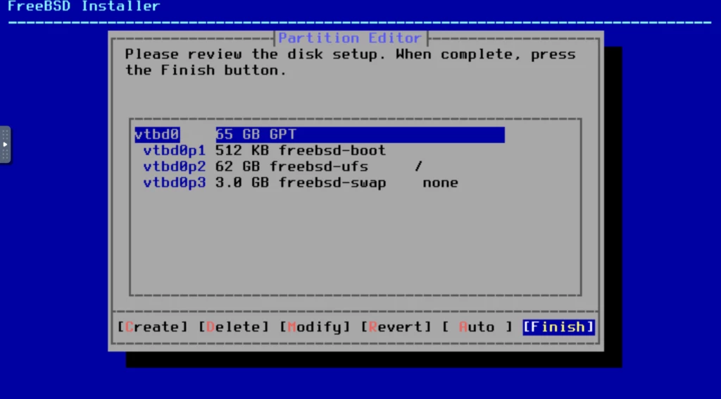 FreeBSD のパーティション分割