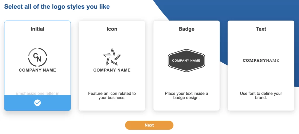 ロゴメーカー ステップ2