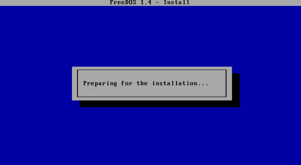 フリーDOS 1.4