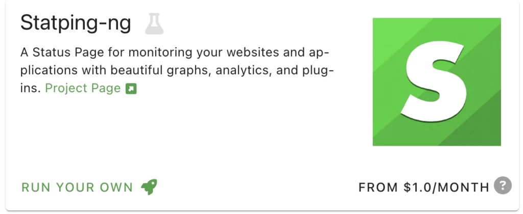 PikaPods Statping-ng