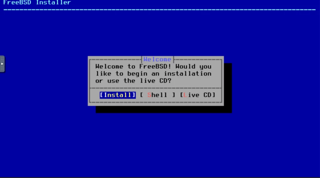 FreeBSD スタート