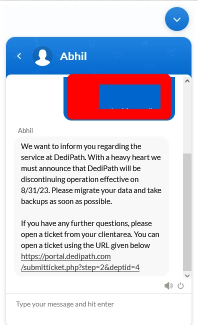 dedipathライブチャット