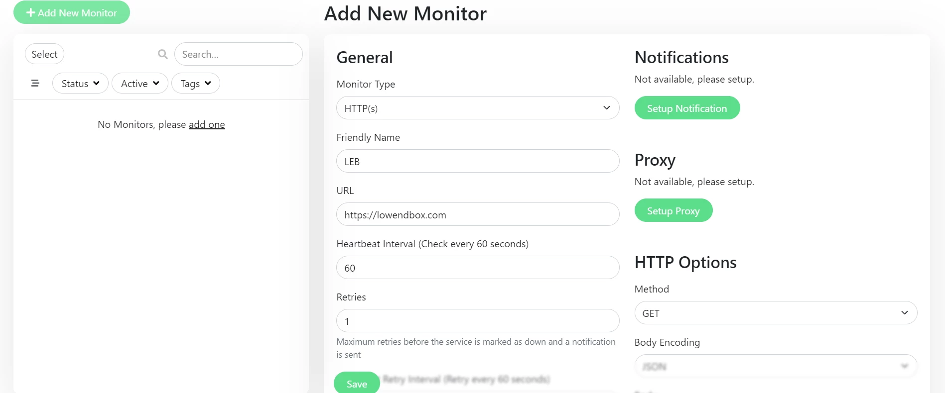 Uptime Kuma 監視エージェント